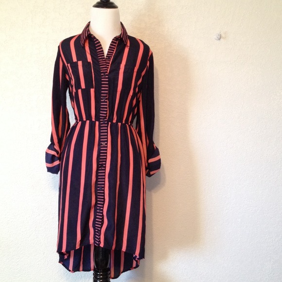 Xhilaration Dresses & Skirts - Striped Dress with Cutout Back