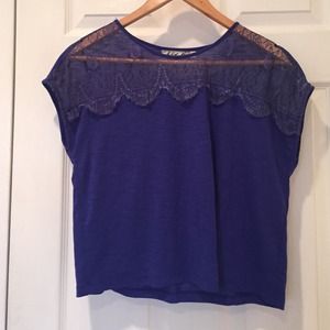 Cobalt blue blouse great for under a blazer