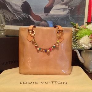 Vuitton Houston Tan Vernis Tote Bag