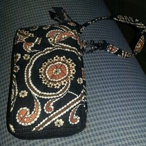 Caffe Latte Vera Bradley All in One Wristlet