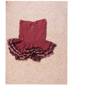 Free People Red Strapless Top