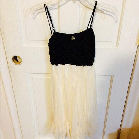 Custom Made Black And White Dress