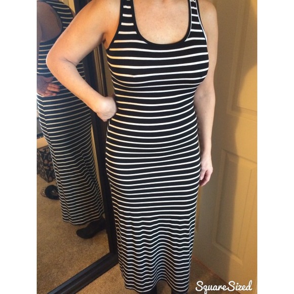 Striped maxi dress