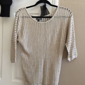 Express mesh sweater