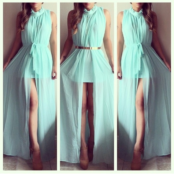 SOLD❤️❤️❤️Slit maxi dress