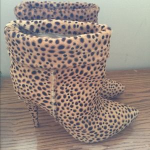 Loeffler Randall leopard print booties