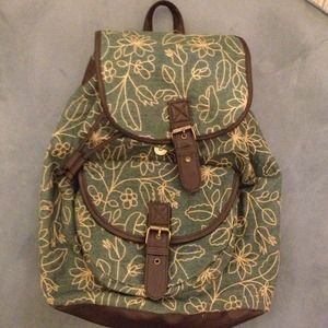 Small canvas backpack