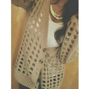 Cute light brown cardigan