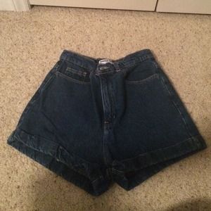American Apparel high waisted denim shorts