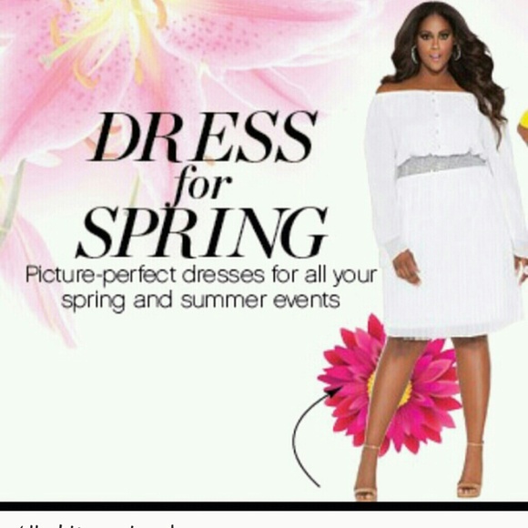 ASHLEY STUART WHITE CHIFFON DRESS