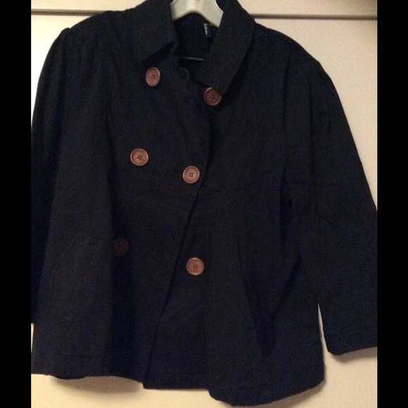 Black crop jacket sz xl