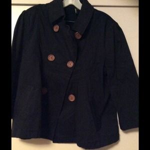 Black crop jacket sz xl