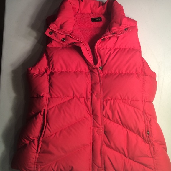 Jcrew Salmon Pink Puffer Vest