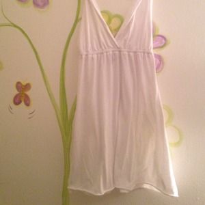 White cover up dress