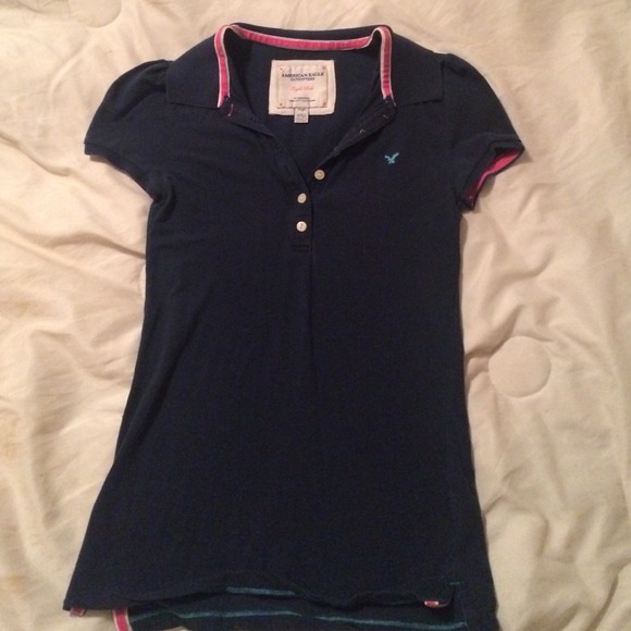 American eagle navy polo
