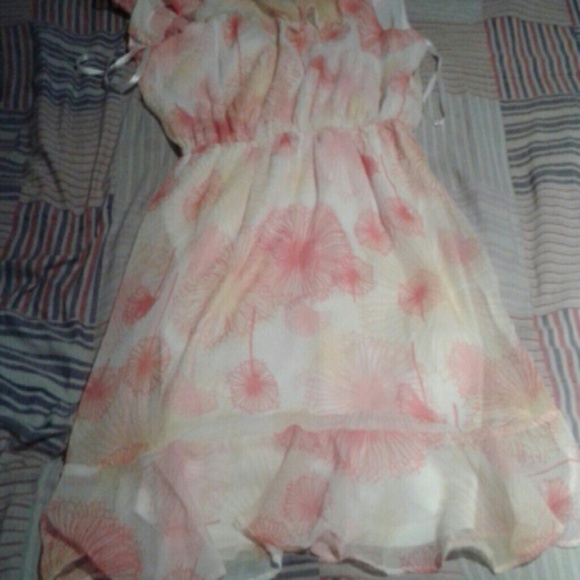 Orange and white dress from francescas Collections