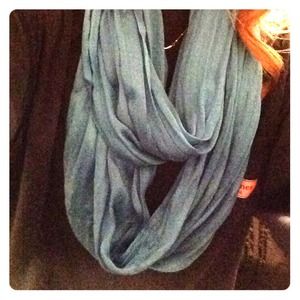 Blue infinity scarf