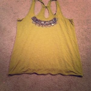 Tank top racer back green