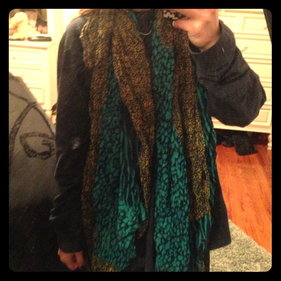 Zebra/cheetah thick scarf