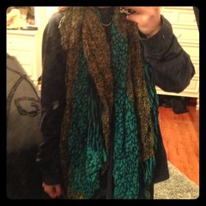 Zebra/cheetah thick scarf