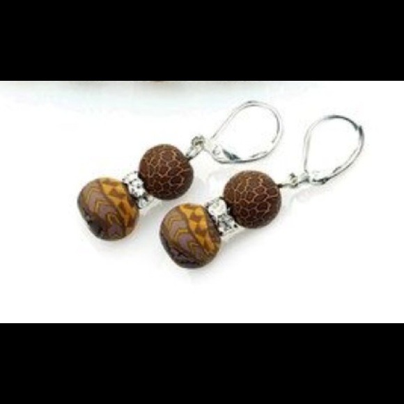 Jilzara Animal and Rhinestone Earrings.