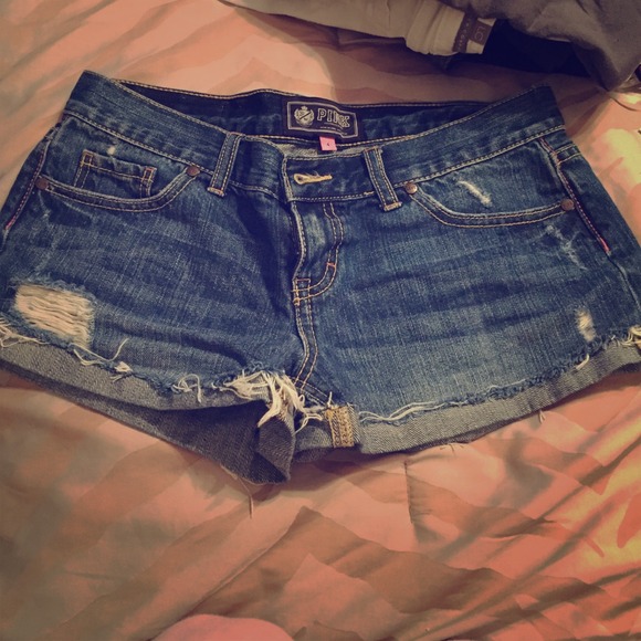 Denim cut off shorts