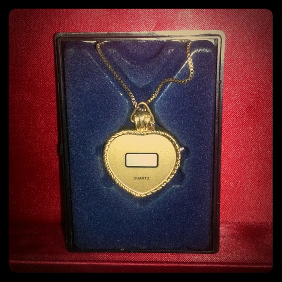 Heart necklace watch