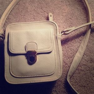 Cute Creme Cross body Bag/Purse