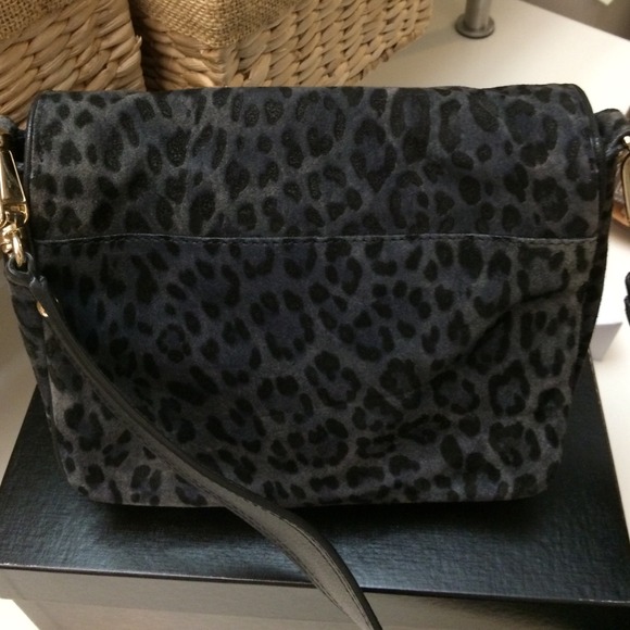 kate spade black and leopard purse
