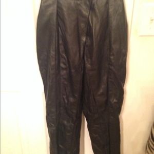 Genuine leather pants
