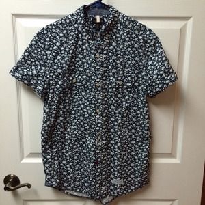 Men's Floral Button Up Shirt