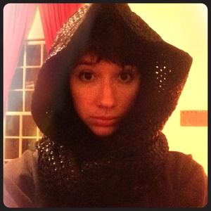 Black infinity scarf