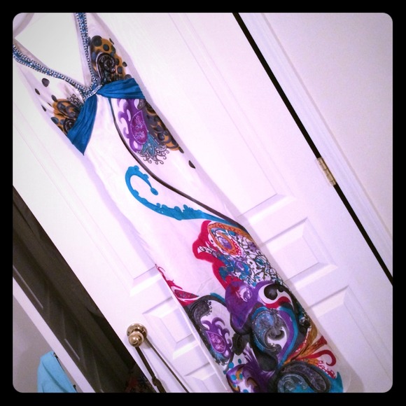 Patterned prom dress