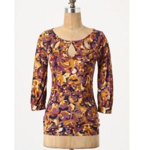 Anthropologie Teardrop Keyhole Top