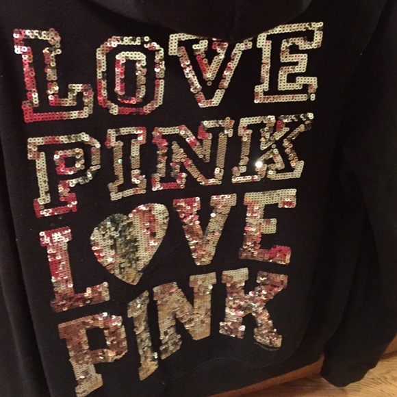 VS PINK HOODIE JACKET