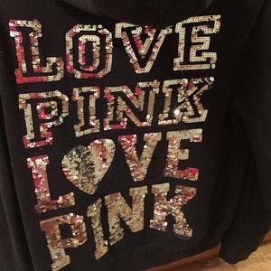 VS PINK HOODIE JACKET