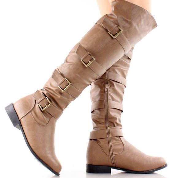 VEGAN Over Knee Boots (other sizes/colors avail) - Picture 2 of 3