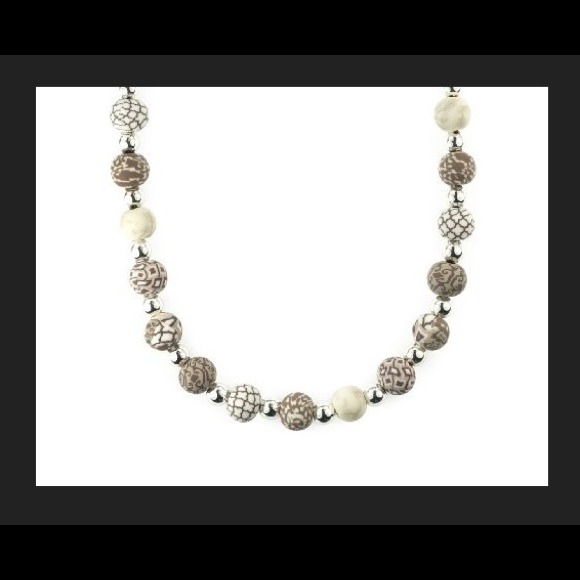 Jilzara Latte Beaded Necklace