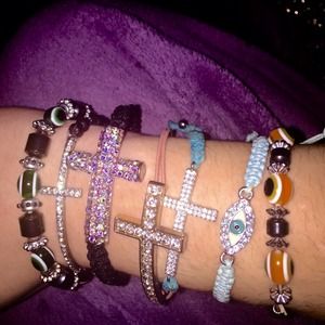 ❌Reduced price❌ Evil eye and cross Bracelets!!!