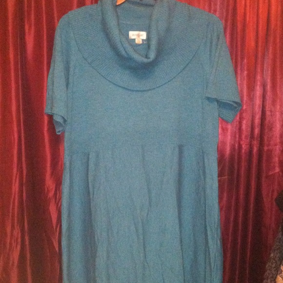 Teal Sweater Dress (plus size)