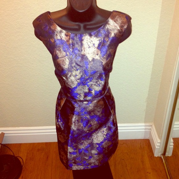 Beautiful Jacquard Donna Ricco Dress Sz 8