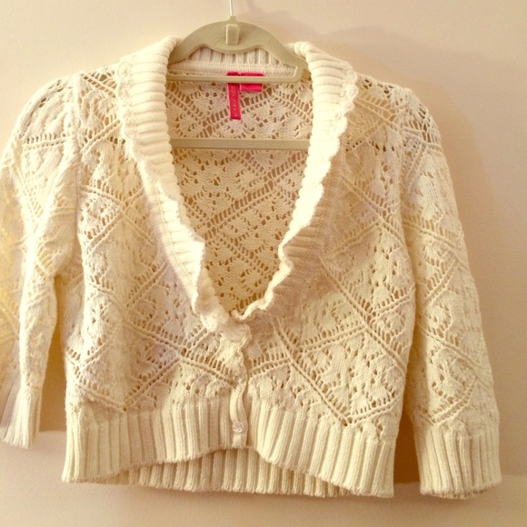 EUC Charlotte tarantola sweater sz L. Ivory.