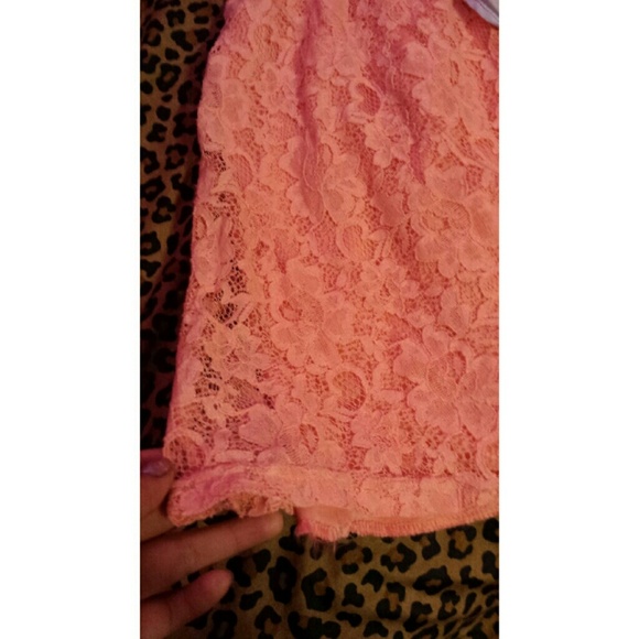 Lace/ Denim Button Up dress - Picture 2 of 3