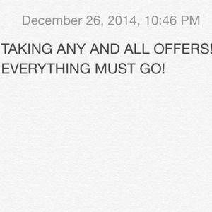 Everything in my closet must go