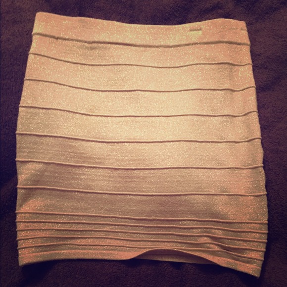 Gold skirt perfect for New Years