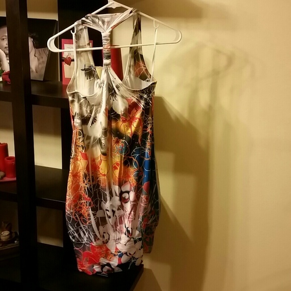 Sexy Colorful razorback dress