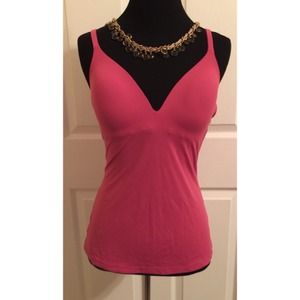 Pink VS tank with built in bra