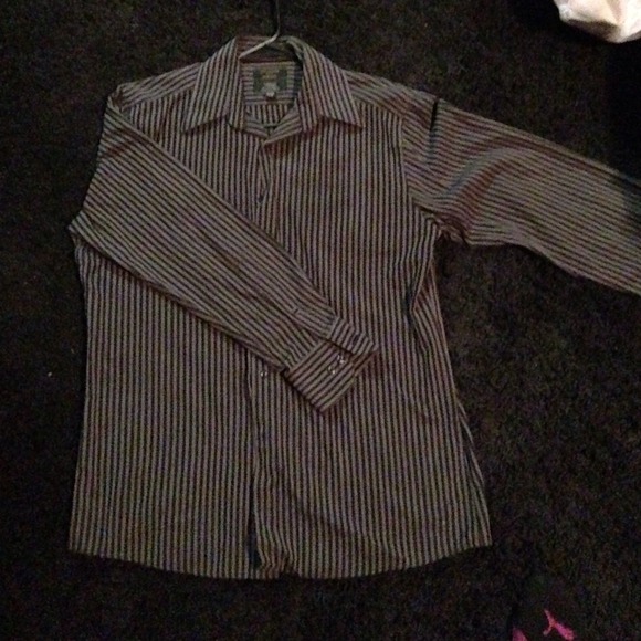 Men's Covington button up pen stripe