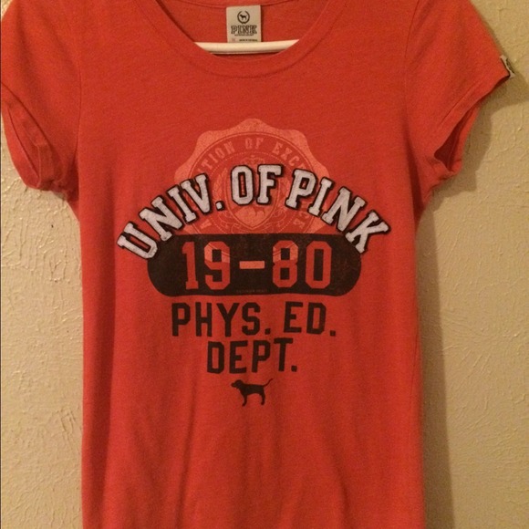 VICTORIA'S SECRET PINK TEE SHIRT med. short sleeve - Picture 2 of 3