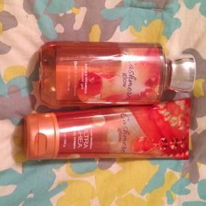 Bath and Body Works shower gel & lotion